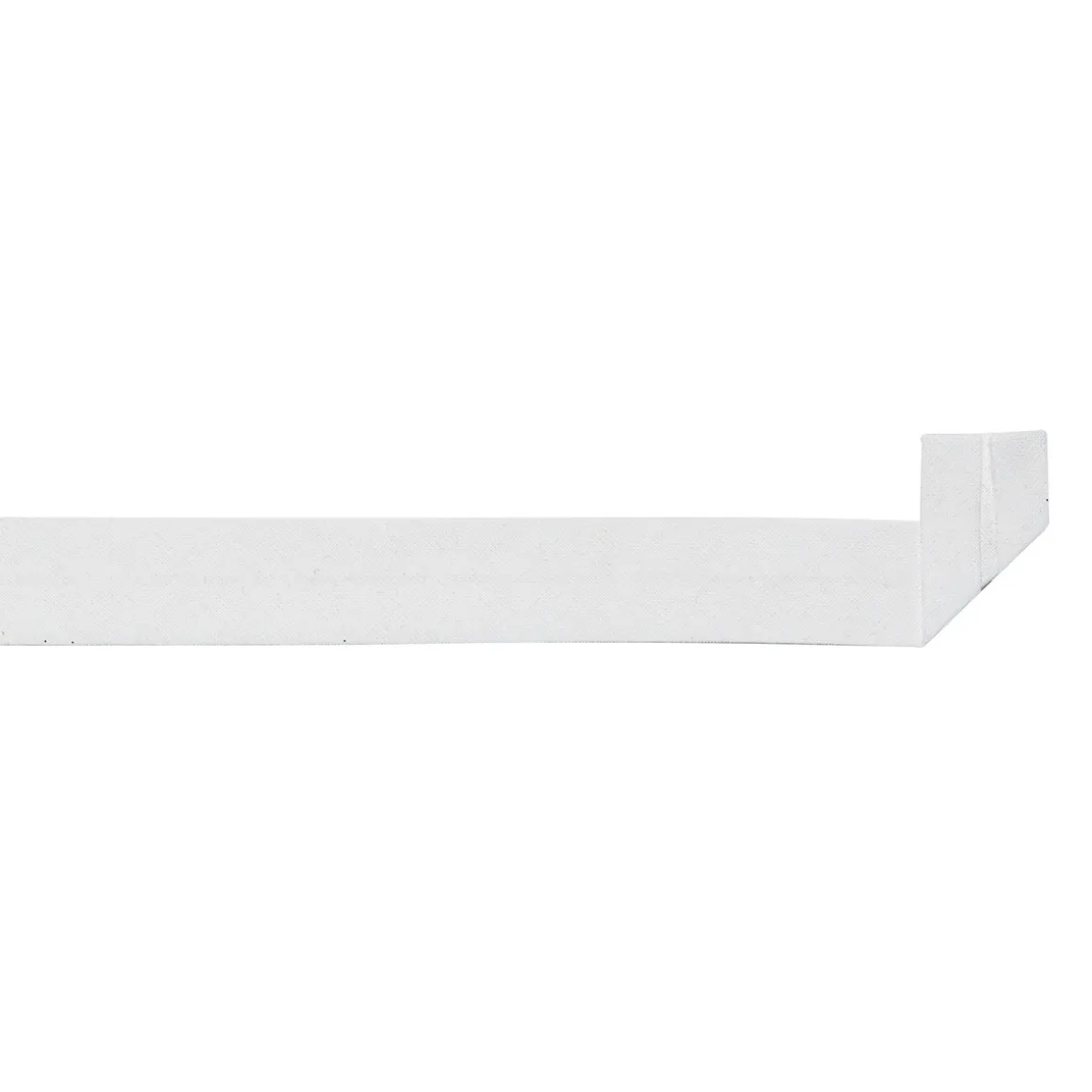 Skråbånd 20 mm bomuld hvid
