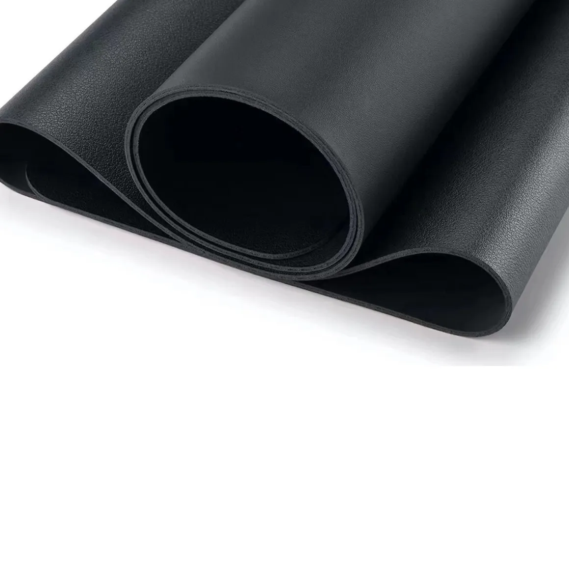 Skrivebordsunderlag af PU–læder/kunstlæder, sort. Mål: 90×43×0,2 cm