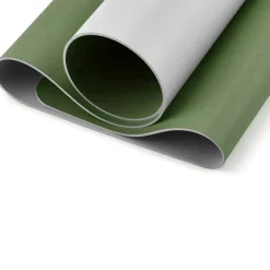 Skrivebordsunderlag af PU-læder/kunstlæder, grå. Mål: 90×43×0,2 cm
