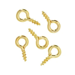Skrueøskner 8 mm guld 50 stk.