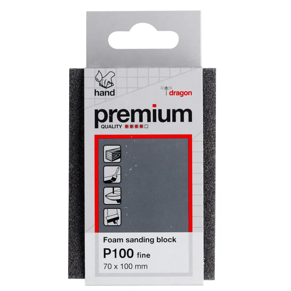 Slibeklods P100 fine 70x100 mm