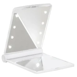 Sminkespejl med lys Mini – 8,5×11×1 cm sammenfoldet