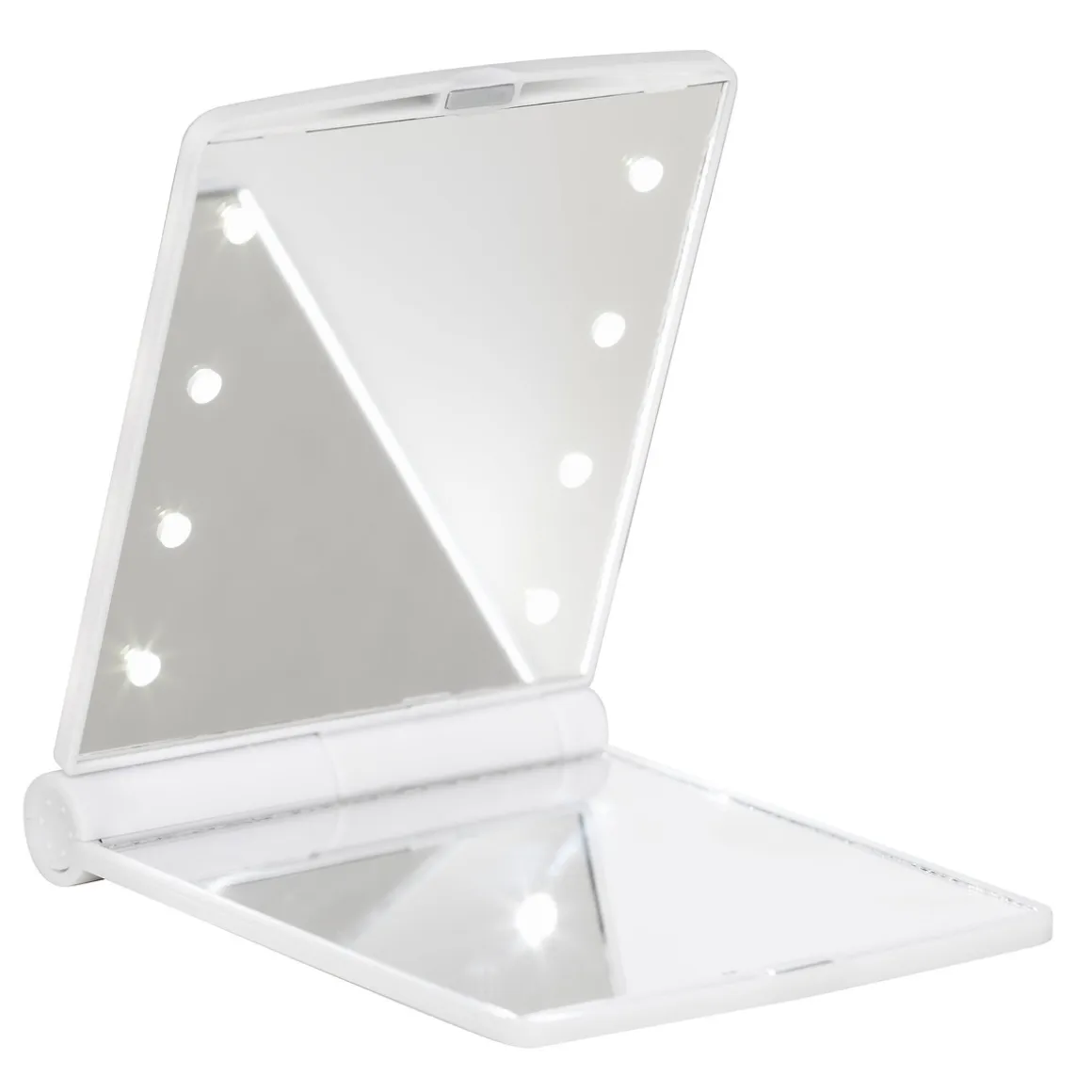 Sminkespejl med lys Mini – 8,5×11×1 cm sammenfoldet