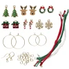 Smykkekit til jul og vinter! – 3 par øreringe, 3 armbånd og 12 charms med julestemning!
