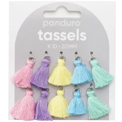 Smykkekvaster, tassels til smykker 20 mm farvemix 10 stk.