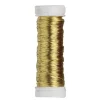 Smykketråd af kobber 0,5 mm / 20 m guld