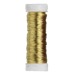 Smykketråd af kobber 0,5 mm / 20 m guld