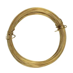 Smykketråd 0,6 mm tyk, 10 m lang – guldfarvet