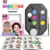 Snazaroo Fantasy ansigtsmaling og kropsmaling. 8 farver, tilbehør og vejledning