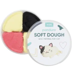 Soft Dough Kat – lav en sød kat med modellervoks til børn!