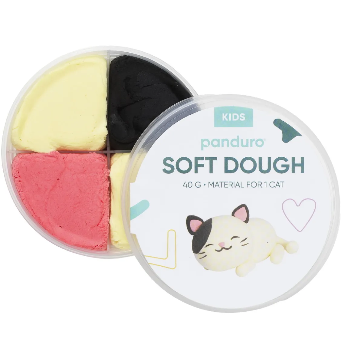 Soft Dough Kat – lav en sød kat med modellervoks til børn!