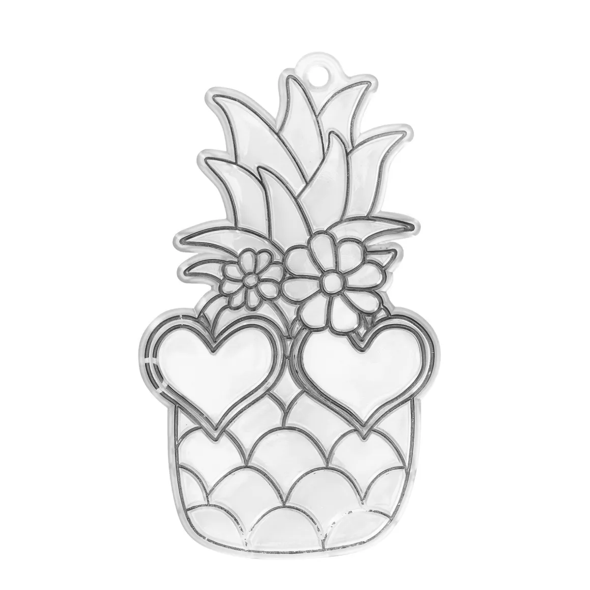 Solfanger ananas med hjerter 6,4×10,4 cm