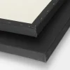 Sort dybt lærred med 3,7 cm dybde – 30×30 cm
