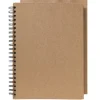 Spiralalbum A4 (210×297 mm) med 40 naturfarvede brune ark