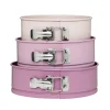 Springforme, kageforme 3-pak i rosa nuancer – Ø18 / 20 / 22 cm