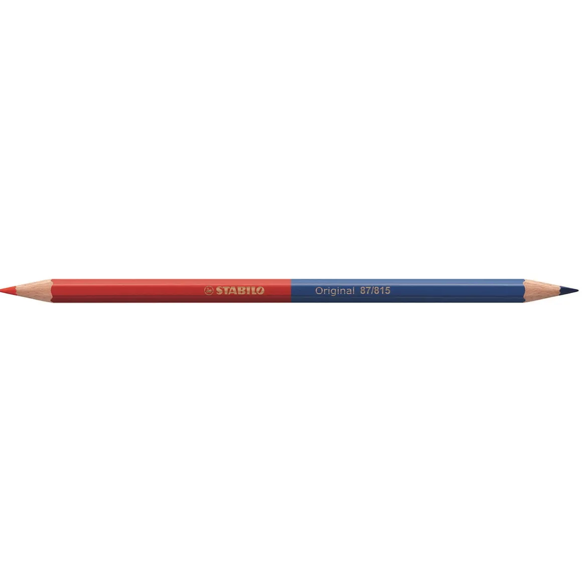 Stabilo Original 87/815 rettepen rød/blå