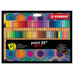 Stabilo Point 88 Arty 65-pack – fineliners med 0,4 mm spidsbredde