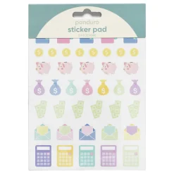 Stickersblok 16 ark Budget – hold styr på økonomien. 2×8 design