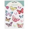 Stickersblok 16 ark Butterflies & Happy thoughts – smukke sommerfugle og glade budskaber. 2×8 design