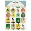 Stickersblok 16 ark Plant Person – masser af motiver med potteplanter og nyttige etiketter. 2×8 design