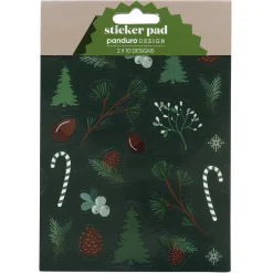Stickersblok granskov 20 ark – 12x17 cm, 10 design – 2 ark af hvert