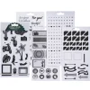 Stickersblok Sort/Hvid 20 ark