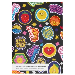 Stickersbog A5 med 32 voksede sider – placer, opbevar og tag stickers og klistermærker af!