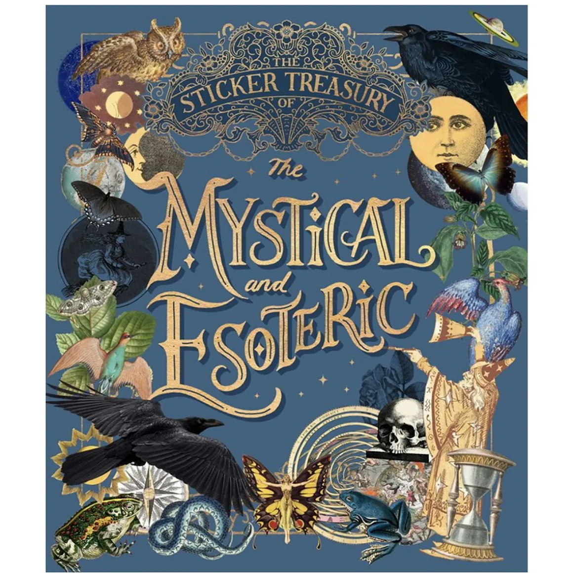 Stickersbok Treasury of the Mystical and Esoteric, 96 sider med over 800 klistermærker!