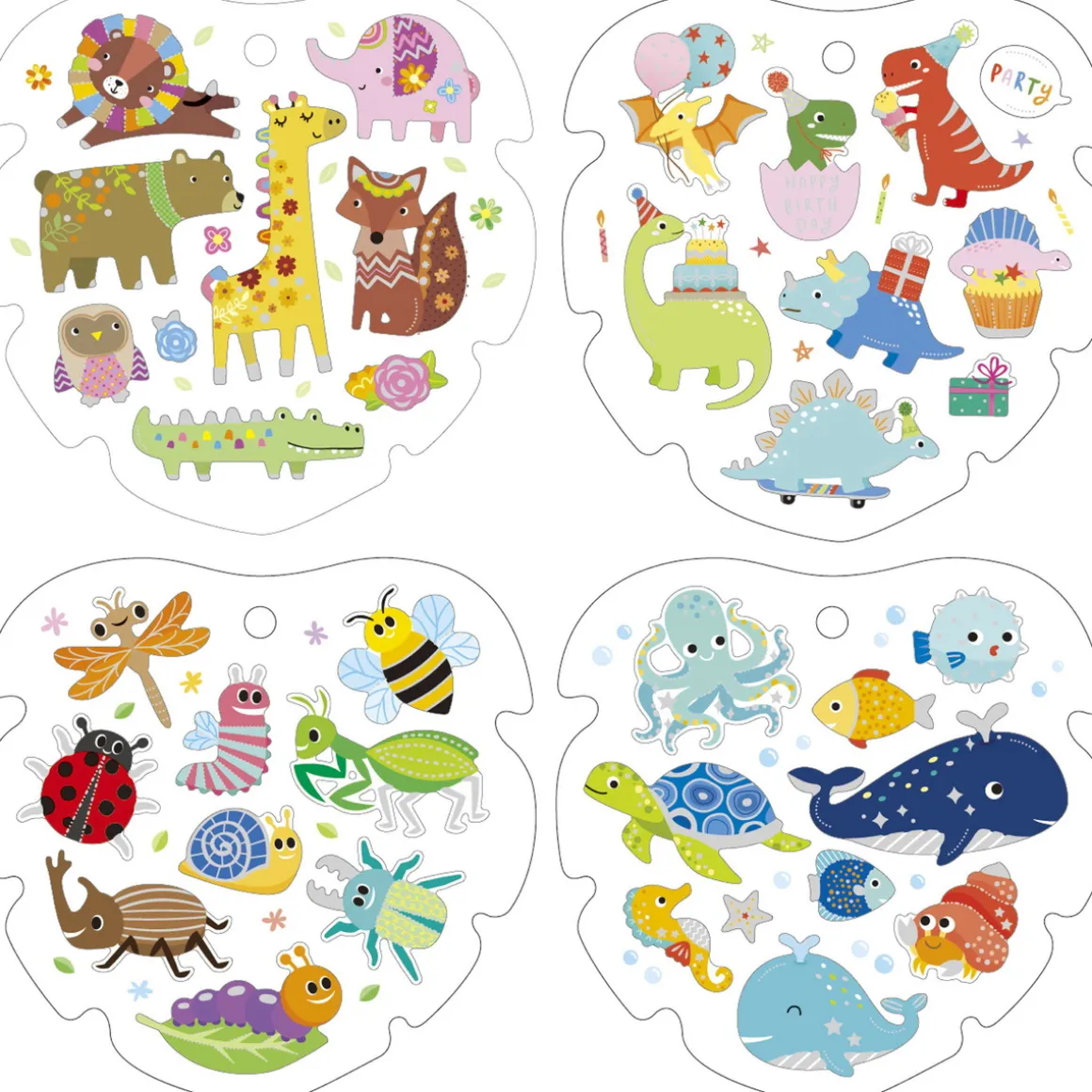 Stickershæfte vilde dyr