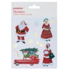 Stickers Julenisser, julede klistermærker med forskellige nisser, 3 ark, 12×13,5 cm