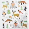 Stickers Jul, klistermærker med søde dyr i vinterlandskab m.m. 13×12 cm ark