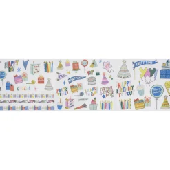 Stickers Partytime, festlige Stickers, 3 ark à 13,5×12 cm