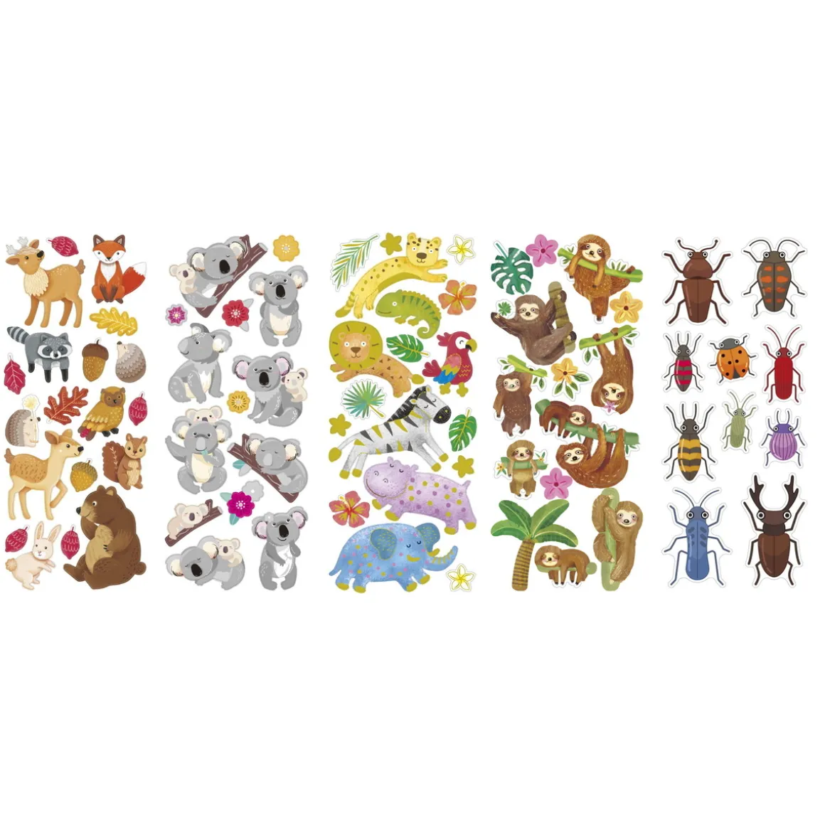 Stickers 10p dyr & natur