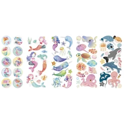 Stickers 10p havfruer & hav
