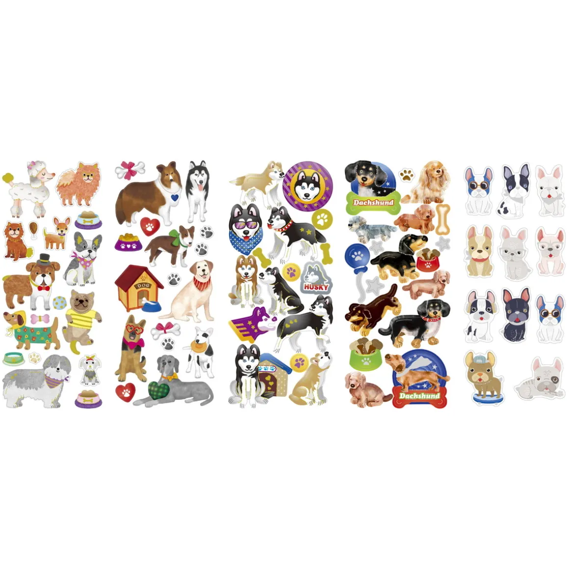 Stickers 10p masser af hunde