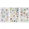 Stickers 3p skinnende stjerner