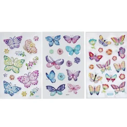 Stickers 3p smukke sommerfugle