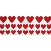Stickers Scratch off, 24 røde, hjerteformede klistermærker, som kan skrabes væk