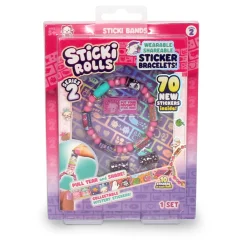 Sticki Rolls Series 2, armbånd med 50+20 cool, små klistermærker/stickers