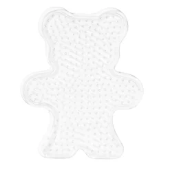 Stiftplade Midi bamse, 10×12,5 cm – til vores rørperler, som er Ø5 mm