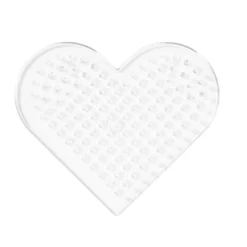 Stiftplade Midi lille hjerte, 8×7,5 cm – til vores rørperler, som er Ø5 mm