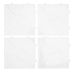 Stiftplade Midi 4-pak – bygbare firkanter 15x15 cm – til vores rørperler, som er Ø5 mm