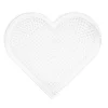 Stiftplade Midi stort hjerte, 16,5×15,5 cm – til vores rørperler, som er Ø5 mm