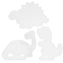 Stiftplader Midi 3-pak – 3 forskellige dinosaurer – til vores rørperler, som er Ø5 mm
