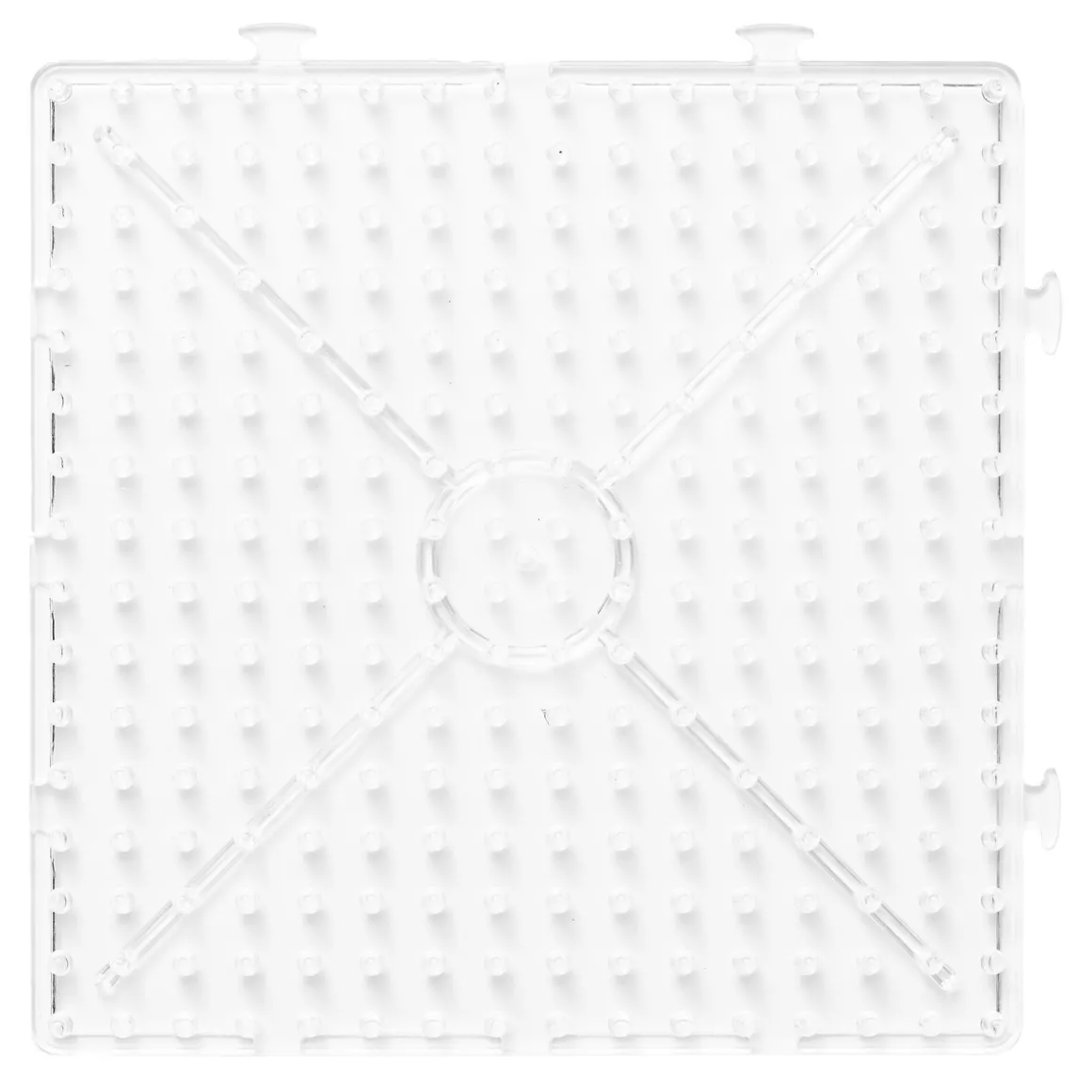 Stiftplade XL firkant, 16×16 cm – til vores XL-rørperler, som er Ø9 mm