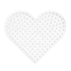 Stiftplade XL hjerte, 17,5×15,3 cm – til vores XL-rørperler, som er Ø9 mm