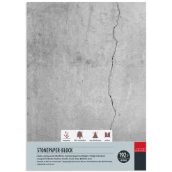 Stone paper/stenpapir A4 (210x297 mm), 40 ark – gramvægt 192