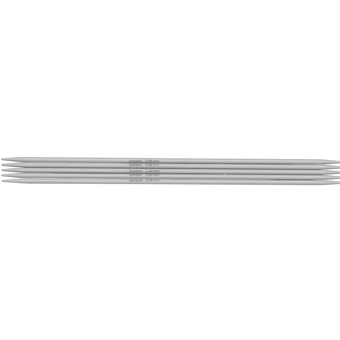 Strømpepinde, 5 stk. Længde 20 cm Ø3,0 mm – plast