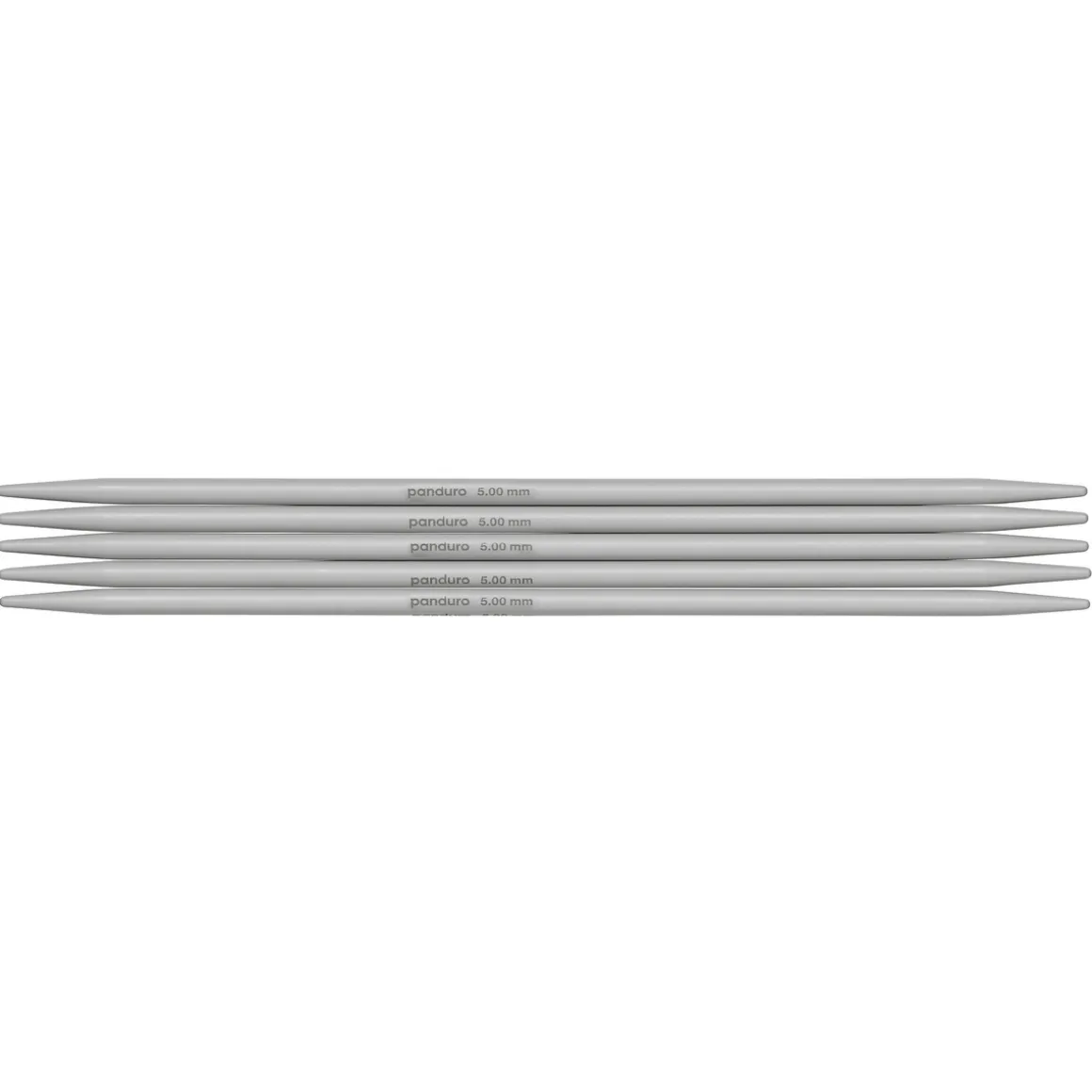 Strømpepinde, 5 stk. Længde 20 cm Ø5,0 mm – plast