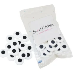 Sukkerøjne Ø18 mm, slikøjne til dekoration af kager, lagkager og muffins. 35 gram
